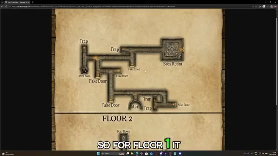 Floor 1 overlay used as the Sword Art Eternity wiki overview still